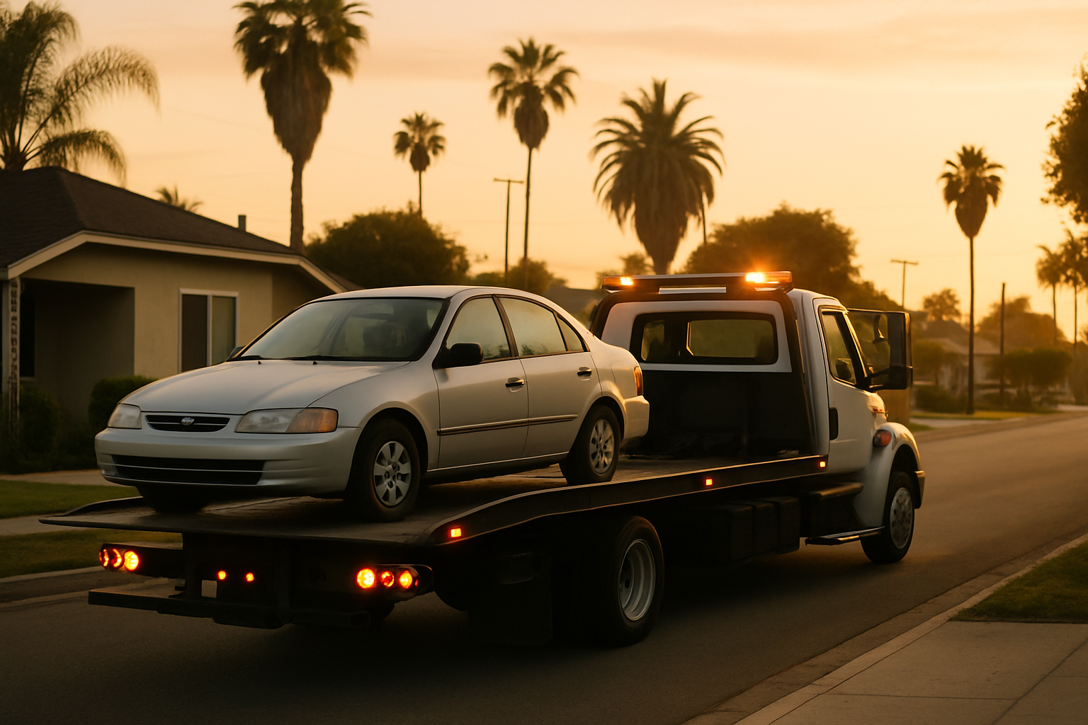 Vehicle donation moment in Santa Ana